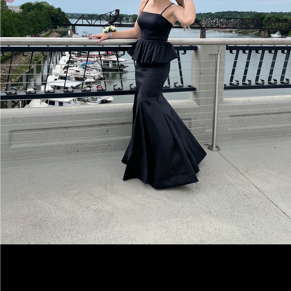 B Darlin black prom fishtail dress!🖤🧜‍♀️
